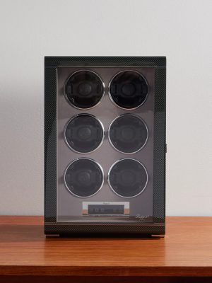 Formula Six Carbon Fibre and Glass Six-Piece Watch Winder