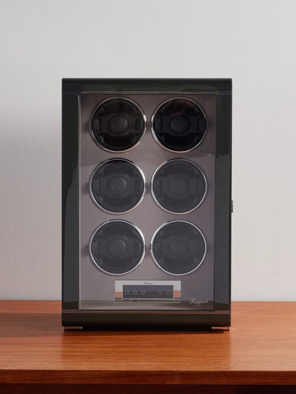 Formula Six Carbon Fibre and Glass Six-Piece Watch Winder Formula Six Carbon Fibre and Glass Six-Piece Watch Winder