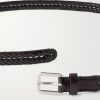 2cm Woven Leather Belt - E1 2cm Woven Leather Belt - E1