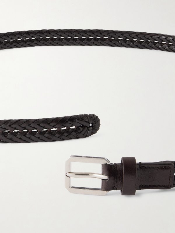 2cm Woven Leather Belt - E1 2cm Woven Leather Belt - E1