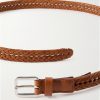 2cm Woven Leather Belt - E1 2cm Woven Leather Belt - E1