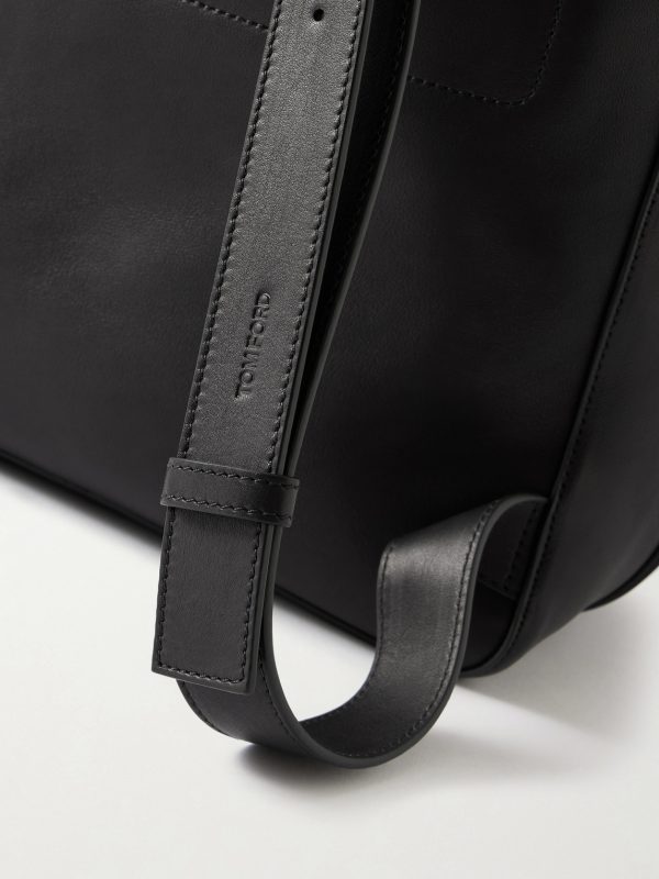 T Line Leather Drawstring Backpack - CU
