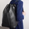 T Line Leather Drawstring Backpack - FR