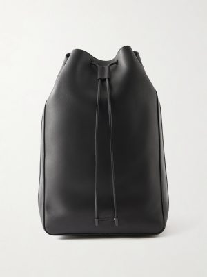 T Line Leather Drawstring Backpack T Line Leather Drawstring Backpack