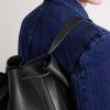 T Line Leather Drawstring Backpack - OU2