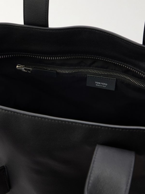 North-South Leather Tote Bag - E1