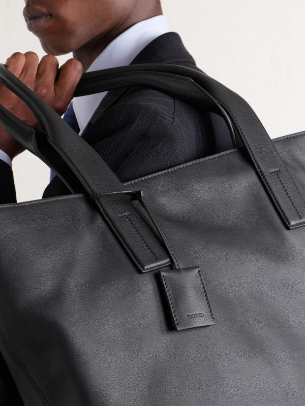 North-South Leather Tote Bag - E2