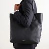 North-South Leather Tote Bag - FR
