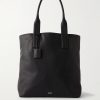 North-South Leather Tote Bag