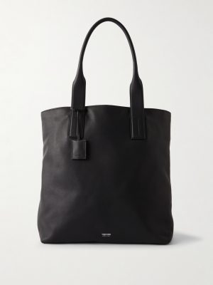 North-South Leather Tote Bag