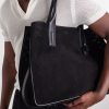 Perforated Suede Tote Bag - E2