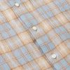 Airy Checked Wool-Flannel Shirt - CU Airy Checked Wool-Flannel Shirt - CU
