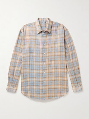 Airy Checked Wool-Flannel Shirt Airy Checked Wool-Flannel Shirt