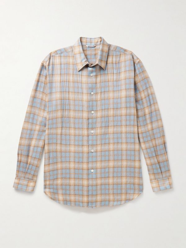 Airy Checked Wool-Flannel Shirt Airy Checked Wool-Flannel Shirt