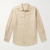 Herringbone Cotton and Cashmere-Blend Shirt Herringbone Cotton and Cashmere-Blend Shirt