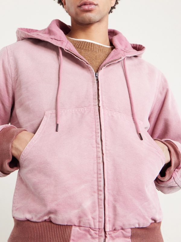 Garment-Dyed Cotton-Canvas Zip-Up Hooded Jacket - CU