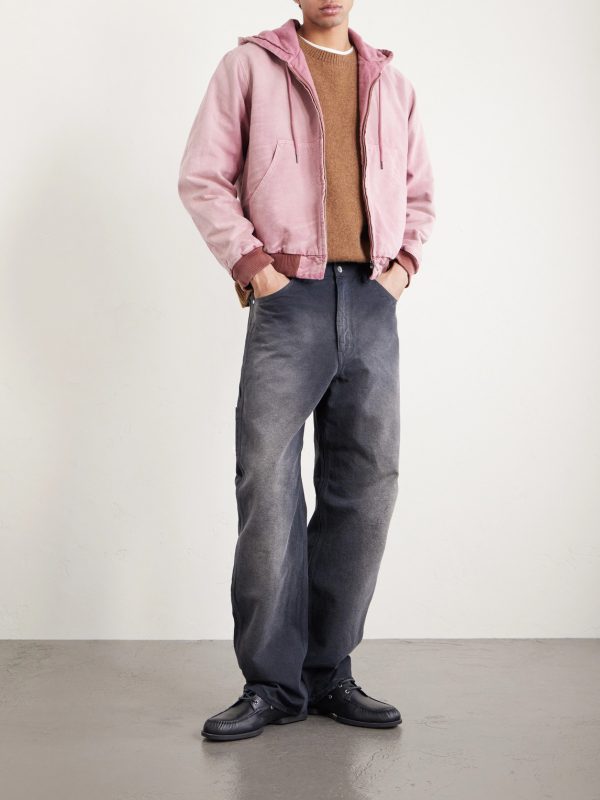 Garment-Dyed Cotton-Canvas Zip-Up Hooded Jacket - OU