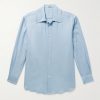 Herringbone Cotton and Cashmere-Blend Shirt Herringbone Cotton and Cashmere-Blend Shirt