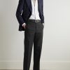 Slim-Fit Striped Silk-Poplin Shirt - OU Slim-Fit Striped Silk-Poplin Shirt - OU
