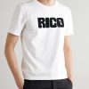 Logo-Flocked Cotton-Jersey T-Shirt - FR