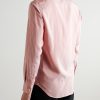 Striped Silk-Poplin Shirt - BK Striped Silk-Poplin Shirt - BK