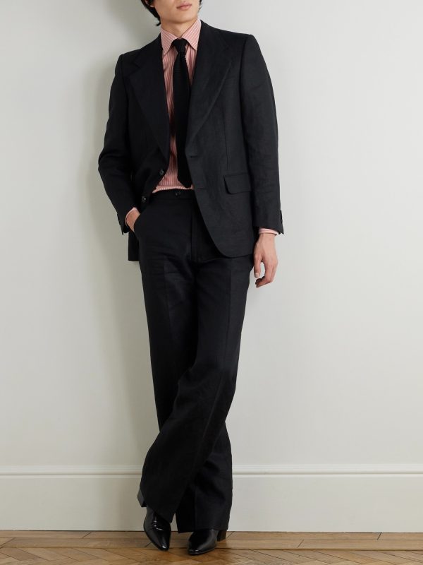 Striped Silk-Poplin Shirt - OU Striped Silk-Poplin Shirt - OU