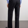 Wide-Leg Linen Suit Trousers - BK