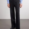 Wide-Leg Linen Suit Trousers - FR