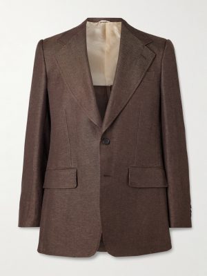 Wool and Linen-Blend Twill Suit Jacket Wool and Linen-Blend Twill Suit Jacket
