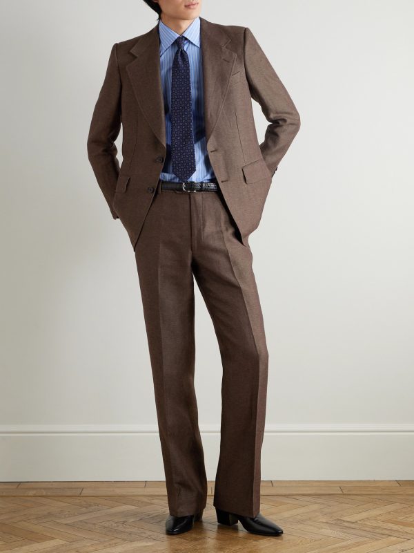 Wool and Linen-Blend Twill Suit Jacket - OU