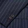 Pinstriped Wool Suit Jacket - CU