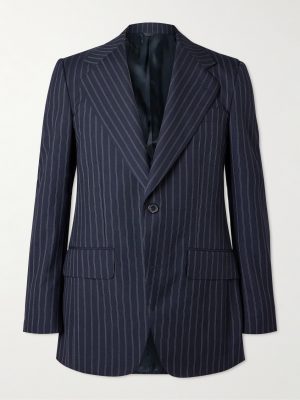Pinstriped Wool Suit Jacket Pinstriped Wool Suit Jacket