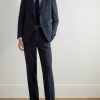 Pinstriped Wool Suit Jacket - OU