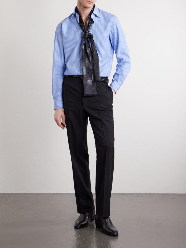 Straight-Leg Virgin Wool Trousers - OU Straight-Leg Virgin Wool Trousers - OU