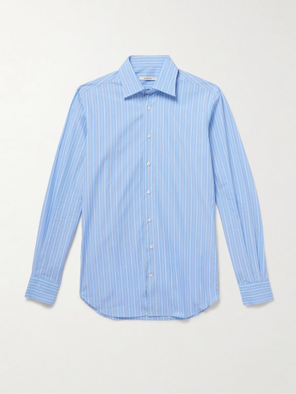 Striped Supima Cotton-Poplin Shirt Striped Supima Cotton-Poplin Shirt