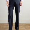 Straight-Leg Pinstriped Wool Suit Trousers - FR Straight-Leg Pinstriped Wool Suit Trousers - FR