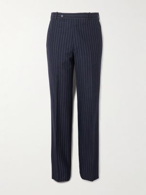 Straight-Leg Pinstriped Wool Suit Trousers Straight-Leg Pinstriped Wool Suit Trousers