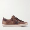 Super-Star Private EDT Distressed Suede-Trimmed Leather Sneakers Super-Star Private EDT Distressed Suede-Trimmed Leather Sneakers