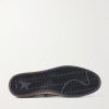 Ball Star Distressed Suede-Trimmed Leather Sneakers - E1