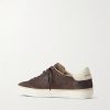 Soul Star Leather-Trimmed Suede Sneakers - BK