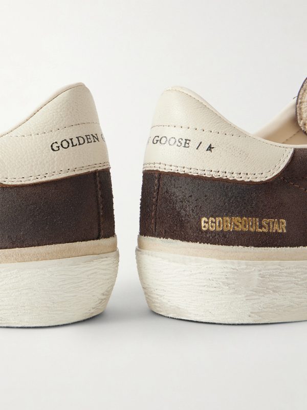 Soul Star Leather-Trimmed Suede Sneakers - CU