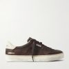 Soul Star Leather-Trimmed Suede Sneakers