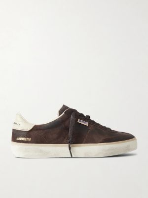 Soul Star Leather-Trimmed Suede Sneakers