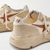 Running Sole Leather-Trimmed Suede and Shell Sneakers - CU Running Sole Leather-Trimmed Suede and Shell Sneakers - CU