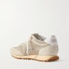 Marathon Distressed Suede-Trimmed Printed Mesh Sneakers - BK Marathon Distressed Suede-Trimmed Printed Mesh Sneakers - BK