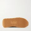 Marathon Distressed Suede-Trimmed Printed Mesh Sneakers - E1 Marathon Distressed Suede-Trimmed Printed Mesh Sneakers - E1