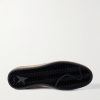 Ball Star Distressed Leather Sneakers - E1