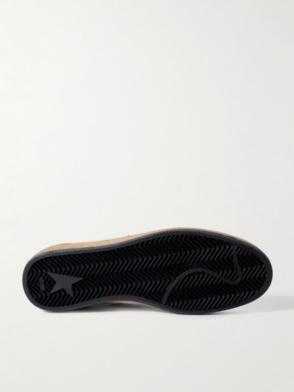 Ball Star Distressed Leather Sneakers - E1