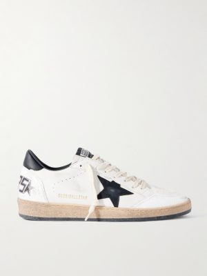 Ball Star Distressed Leather Sneakers Ball Star Distressed Leather Sneakers