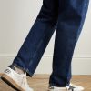 Ball Star Distressed Leather Sneakers - OU